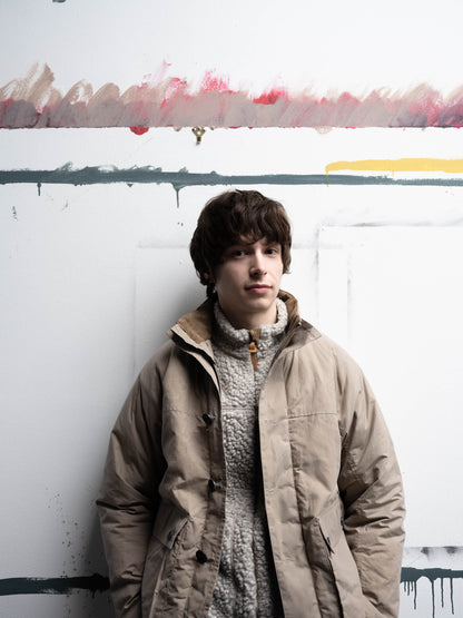 Quilt Lined Parka in Burnt Orange