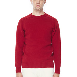 Seamless Shetland Crew in Red