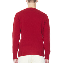 Seamless Shetland Crew in Red