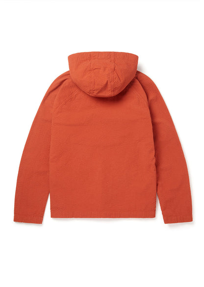Seersucker Smock in Burnt Orange