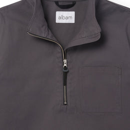 Sanded Canvas Hoy Smock in Charcoal