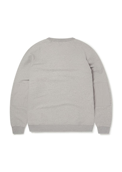 Tor Raglan Sweatshirt in Grey Marl