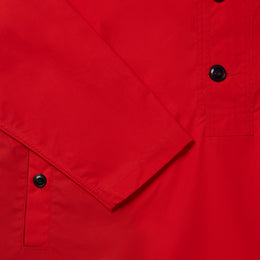 Waxed Button Smock in Orange