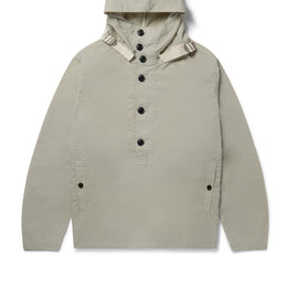 Waxed Button Smock in Clay