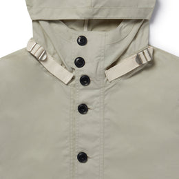 Waxed Button Smock in Clay
