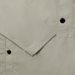 Waxed Button Smock in Clay