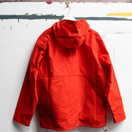 Waxed Button Smock in Orange