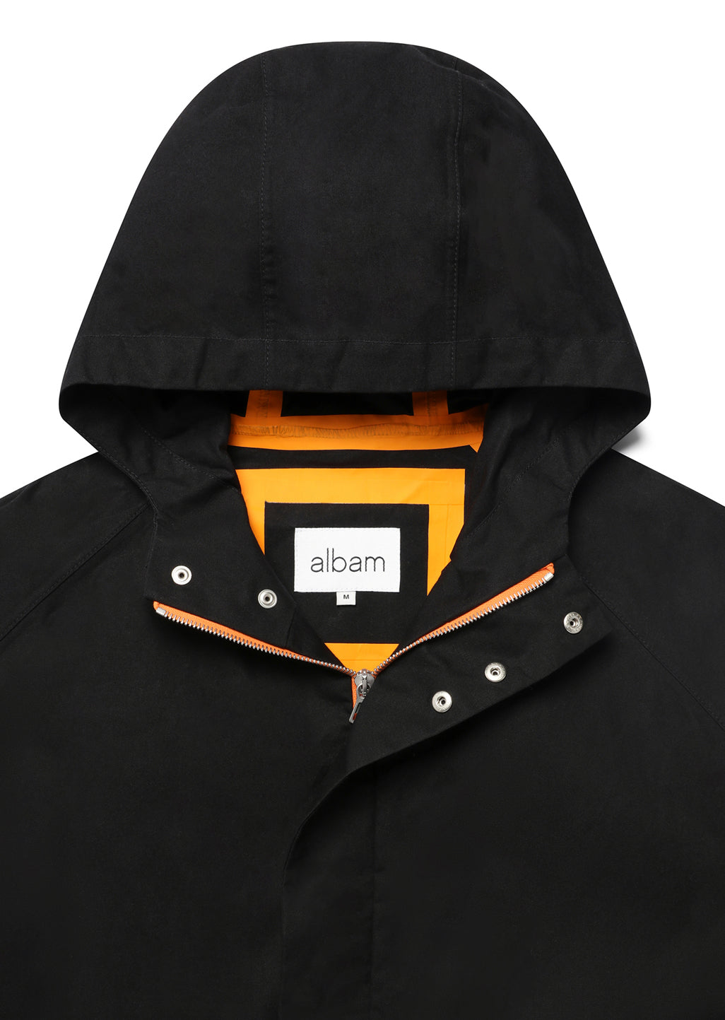 Heat Sealed Hooded Jacket in Black