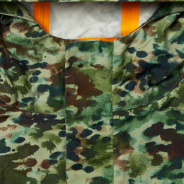 Heat Sealed Hooded Jacket in Paint Green