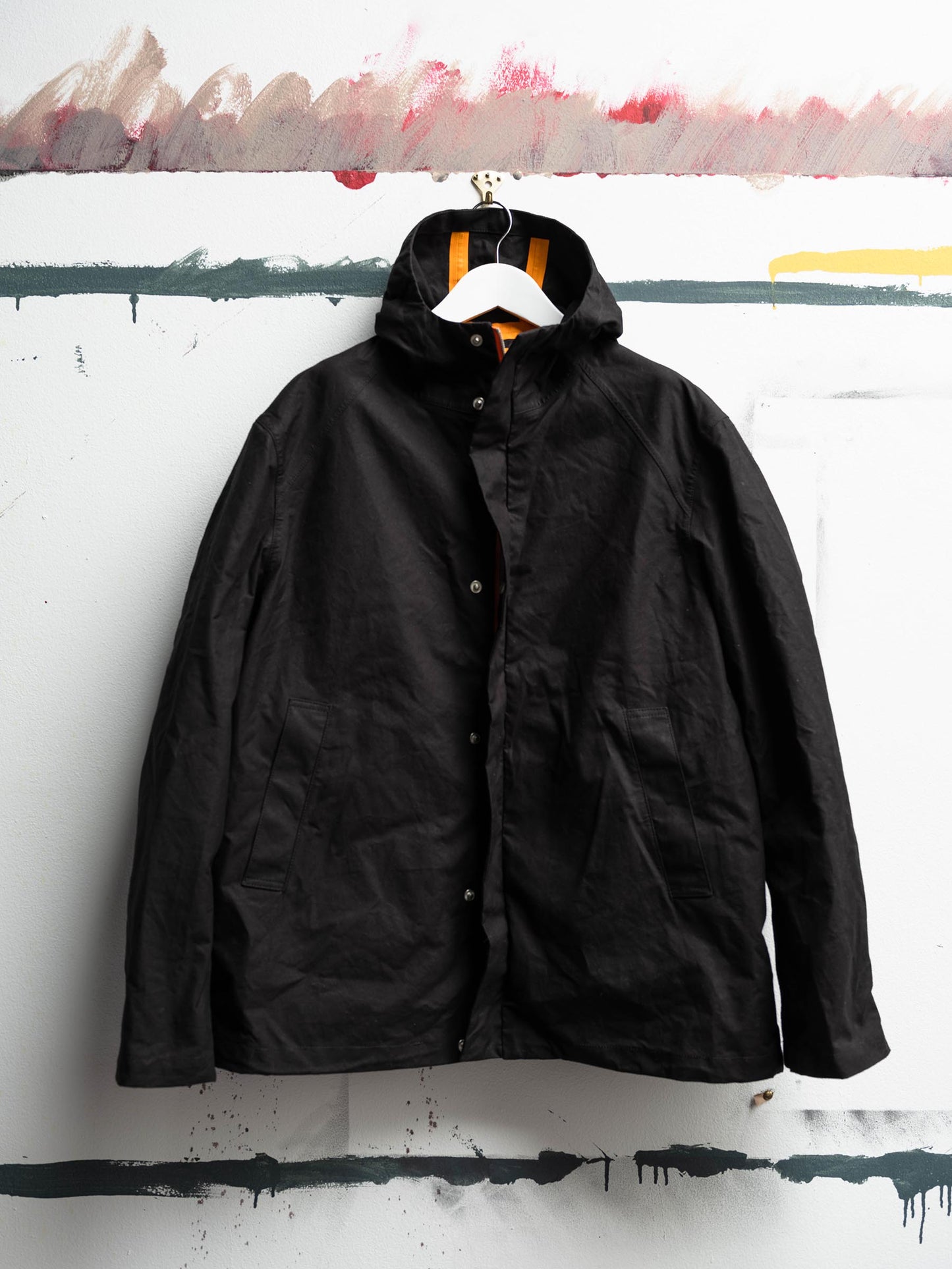 Heat Sealed Hooded Jacket in Black