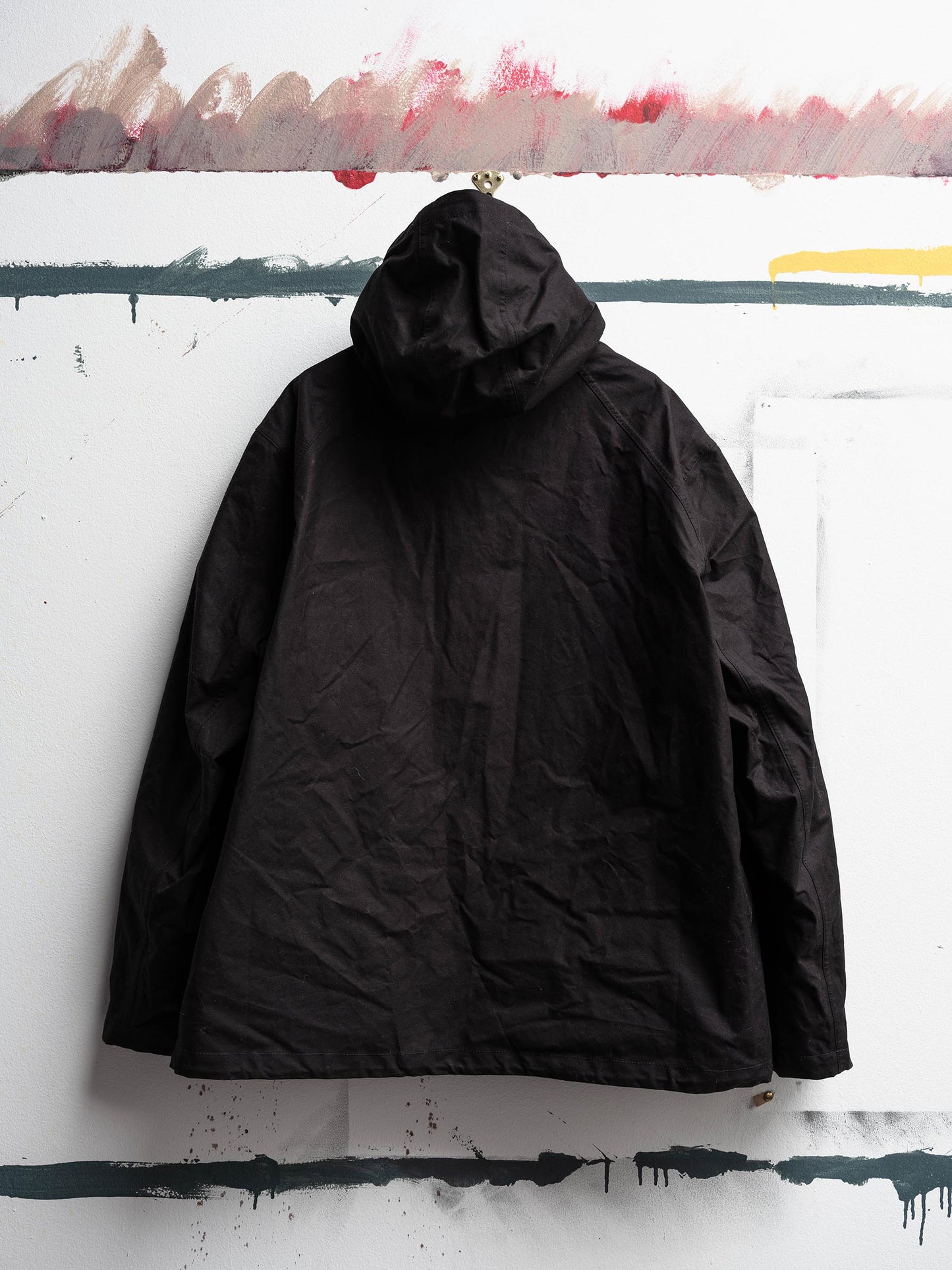 Heat Sealed Hooded Jacket in Black