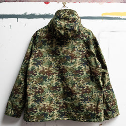Heat Sealed Hooded Jacket in Paint Green