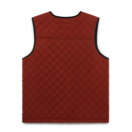 Quilted Liner Vest in Burnt Orange
