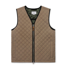 Quilted Liner Vest in Sand