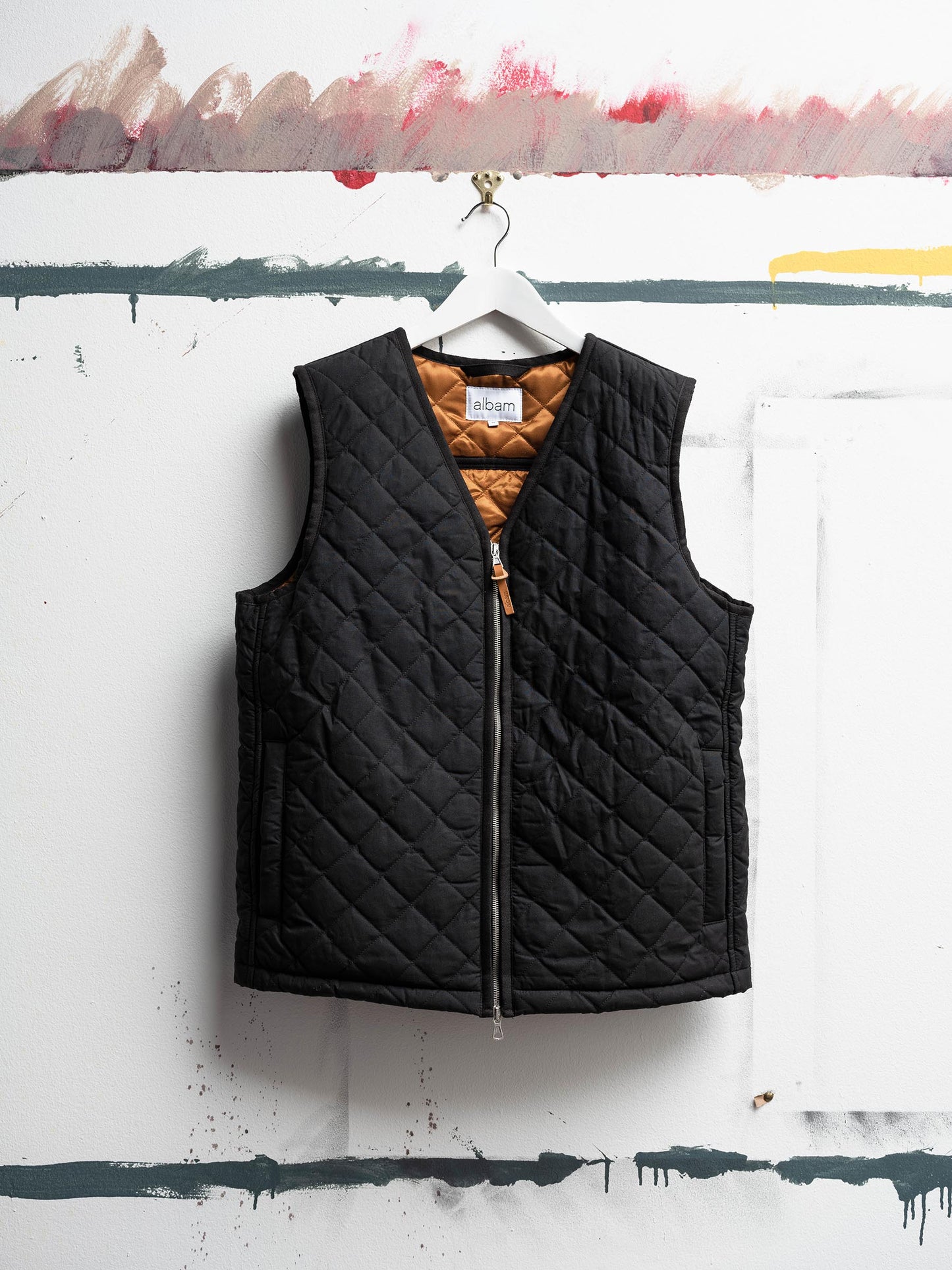Quilted Liner Vest in Black