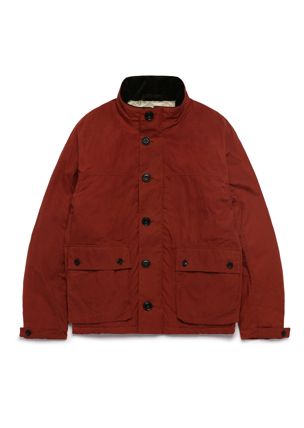 Quilt Lined Parka in Burnt Orange