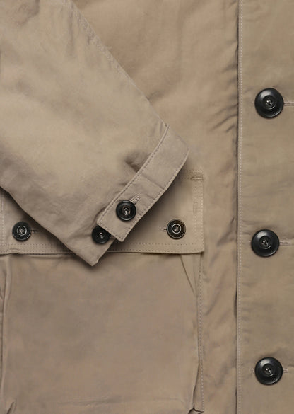 Quilt Lined Parka in Sand