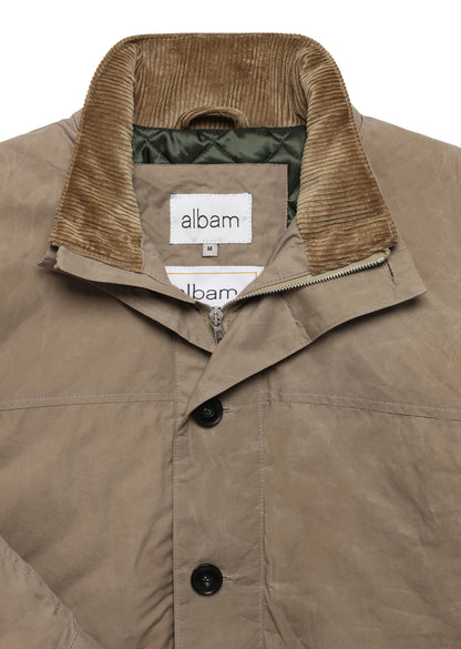 Quilt Lined Parka in Sand