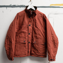 Quilt Lined Parka in Burnt Orange