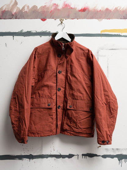 Quilt Lined Parka in Burnt Orange