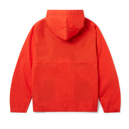 Waxed Button Through Parka in Orange