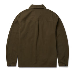 Sanded Canvas Work Shirt in Fern