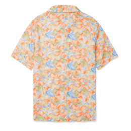 Watercolour Camo Short Sleeve Miles Shirt in Red Camo