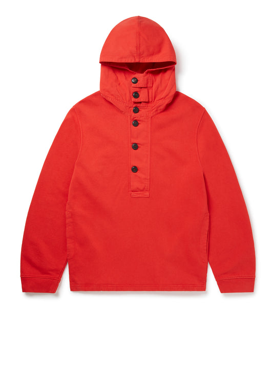 Heavyweight Hooded Sweat in Orange