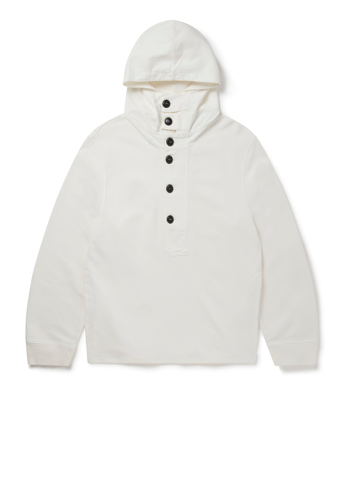 Heavyweight Hooded Sweat in Ecru