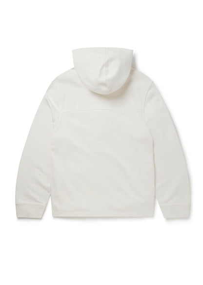 Heavyweight Hooded Sweat in Ecru