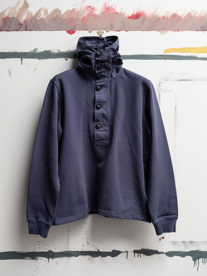 Heavyweight Hooded Sweat in Navy