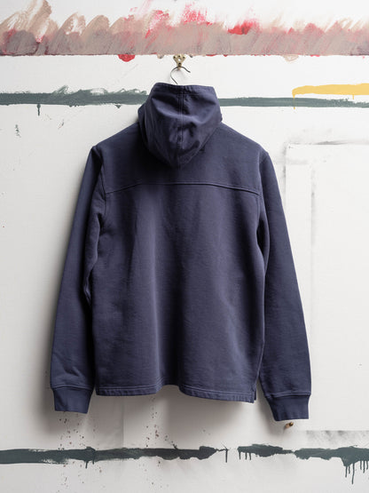 Heavyweight Hooded Sweat in Navy