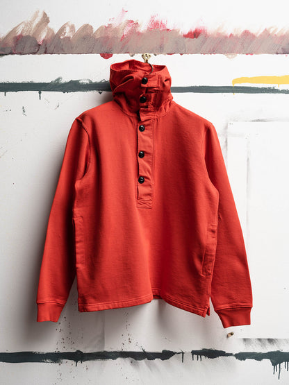 Heavyweight Hooded Sweat in Orange