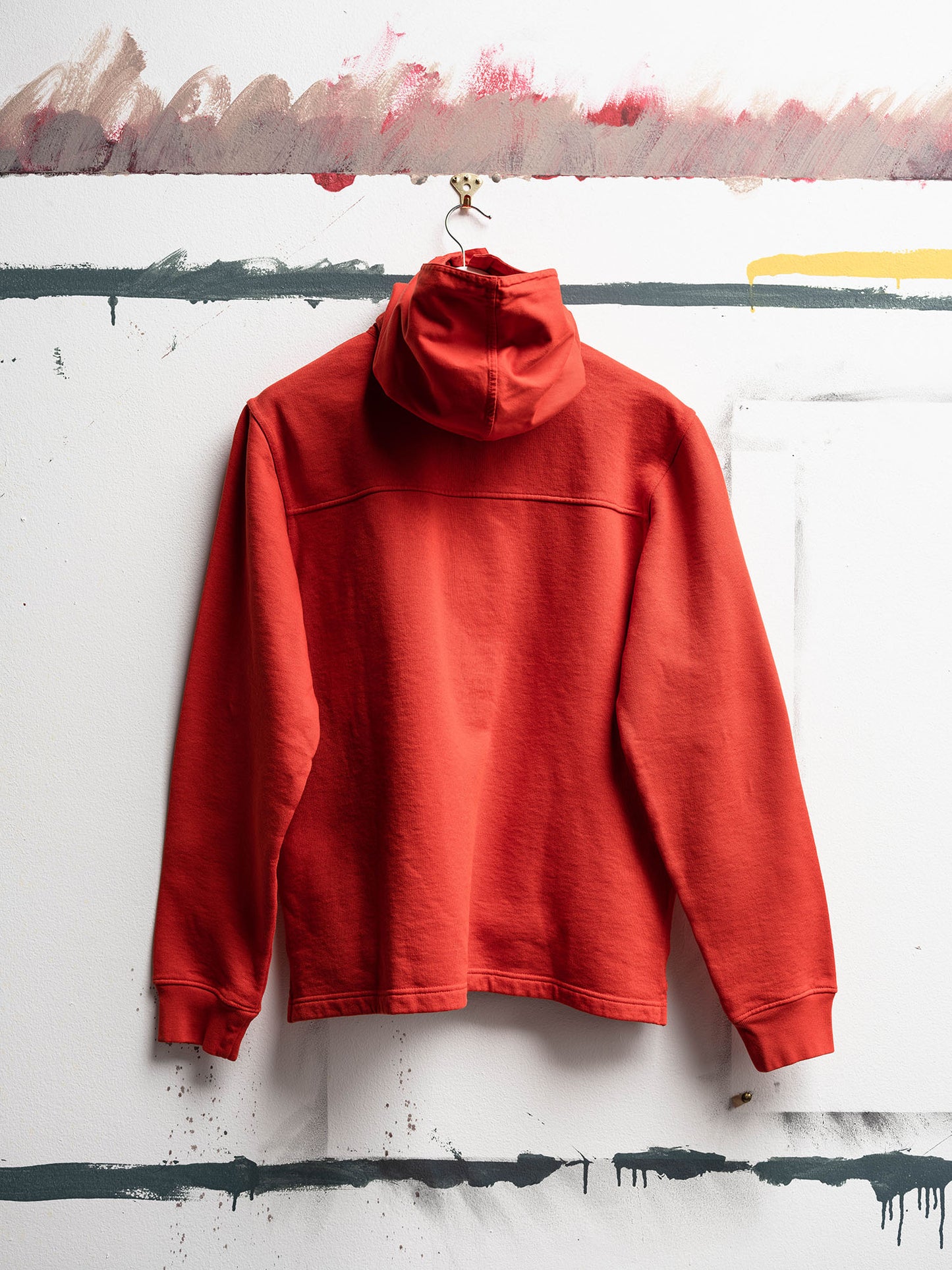 Heavyweight Hooded Sweat in Orange