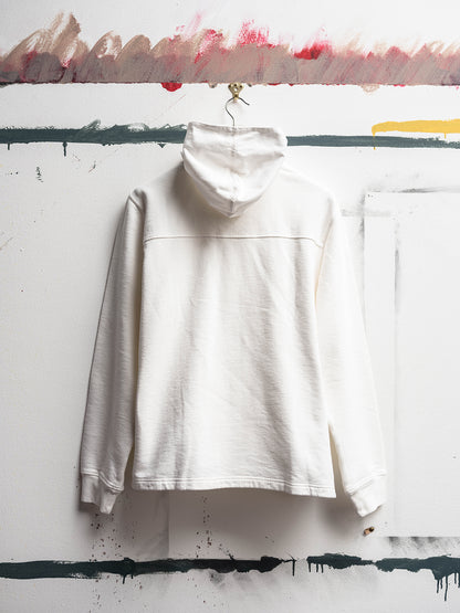 Heavyweight Hooded Sweat in Ecru