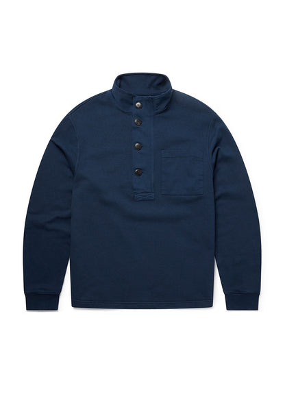 Heavyweight Funnel Sweat in Navy