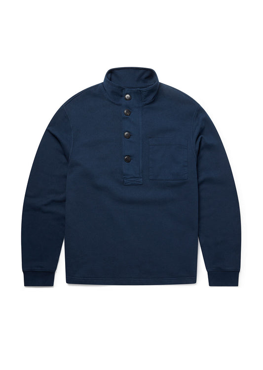 Heavyweight Funnel Sweat in Navy