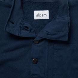 Heavyweight Funnel Sweat in Navy