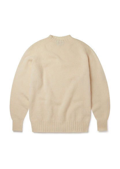 Seamless Raglan Shetland in Ecru