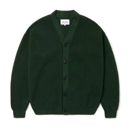 Waffle Stitch Cardigan in Green