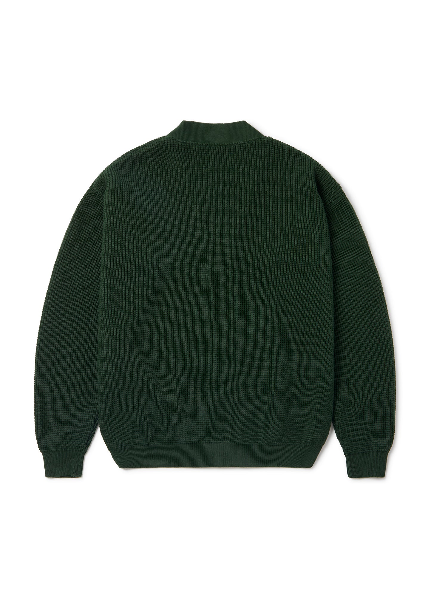 Waffle Stitch Cardigan in Green