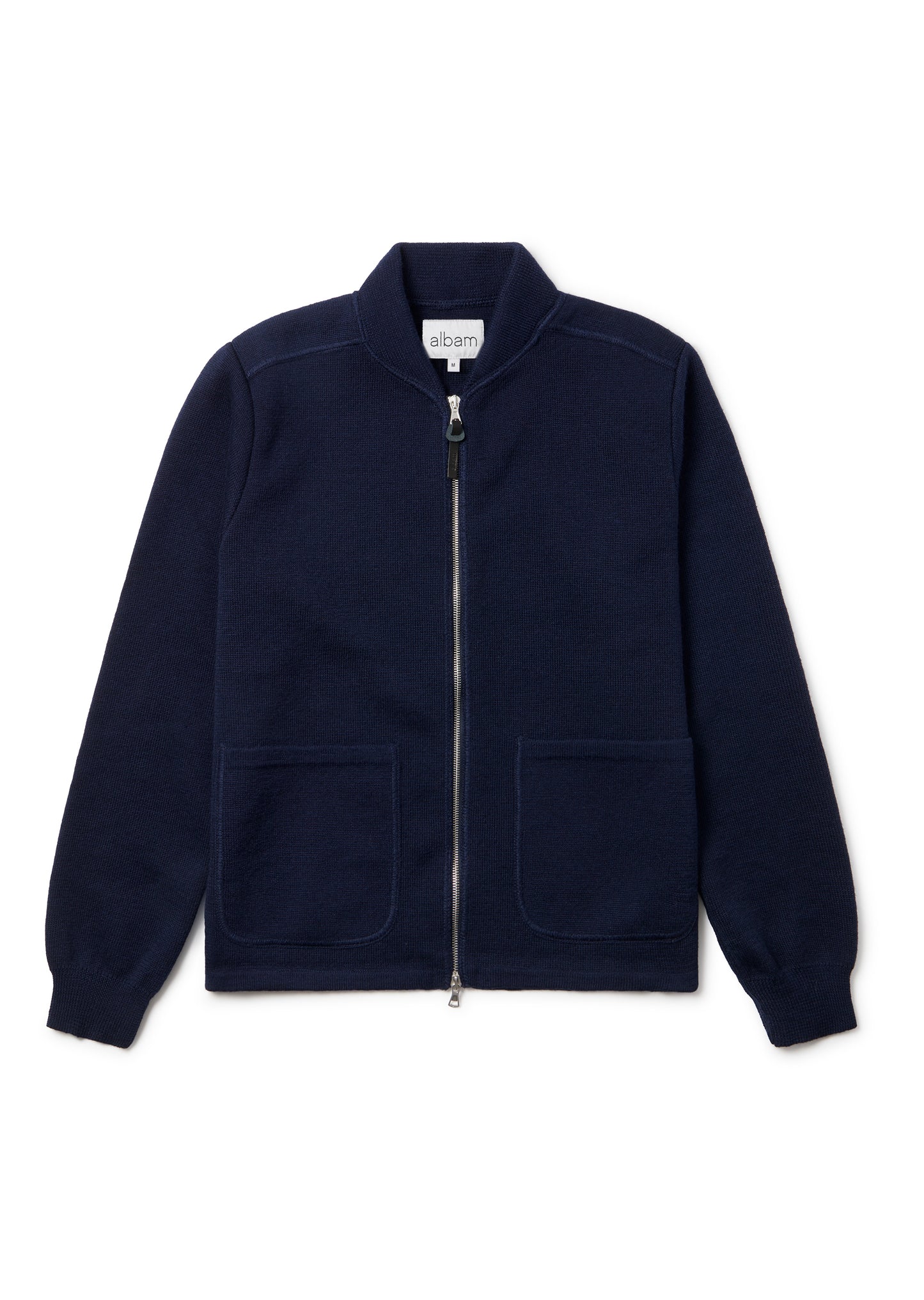 Milano Zip Through Jacket in Navy