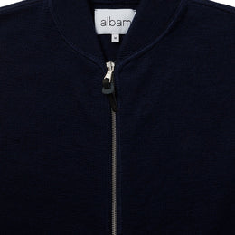 Milano Zip Through Vest in Navy