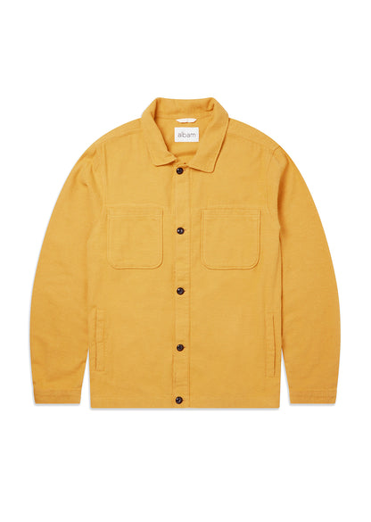 Flannel Overshirt in Yellow