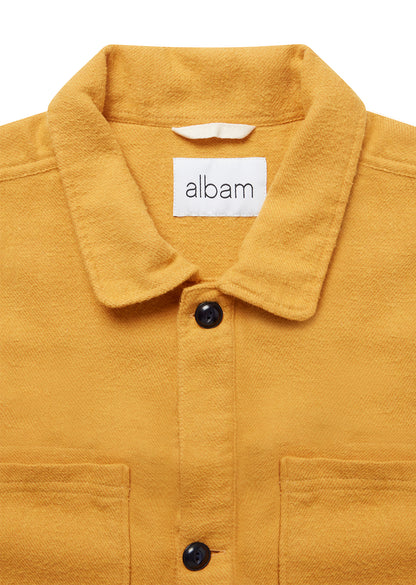 Flannel Overshirt in Yellow