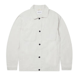 Flannel Overshirt in Stone