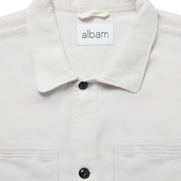 Flannel Overshirt in Stone