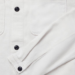 Flannel Overshirt in Stone