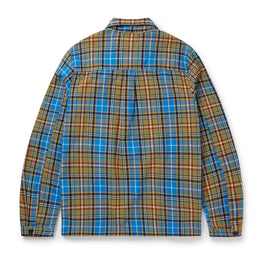 Tartan Flannel Overshirt in Blue