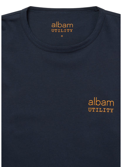 Utility Long Sleeve Graphic T-Shirt in Navy